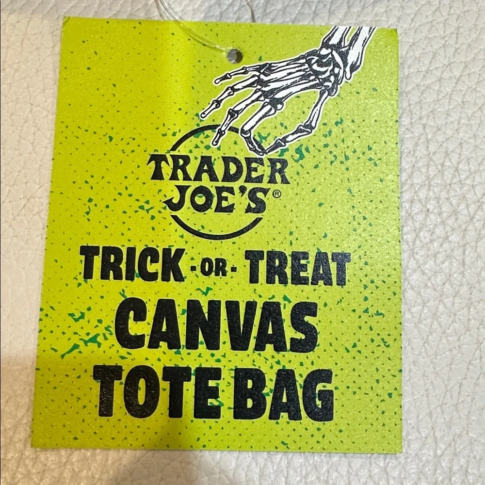 Trader Joe's Trick-or-Treat Mini Canvas Tote Limited Edition Multiple Colors NWT